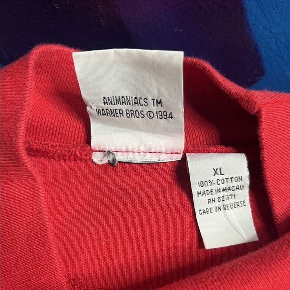 Animaniacs Long Sleeve Turtleneck Pocket Tee (1994) - Picture 4 of 4